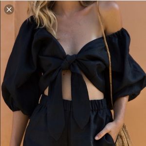 Posse Mia Top in Black Size XS